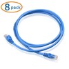 Cable Matters Paquete de 8 cables Ethernet Cat5e cortos Snagless