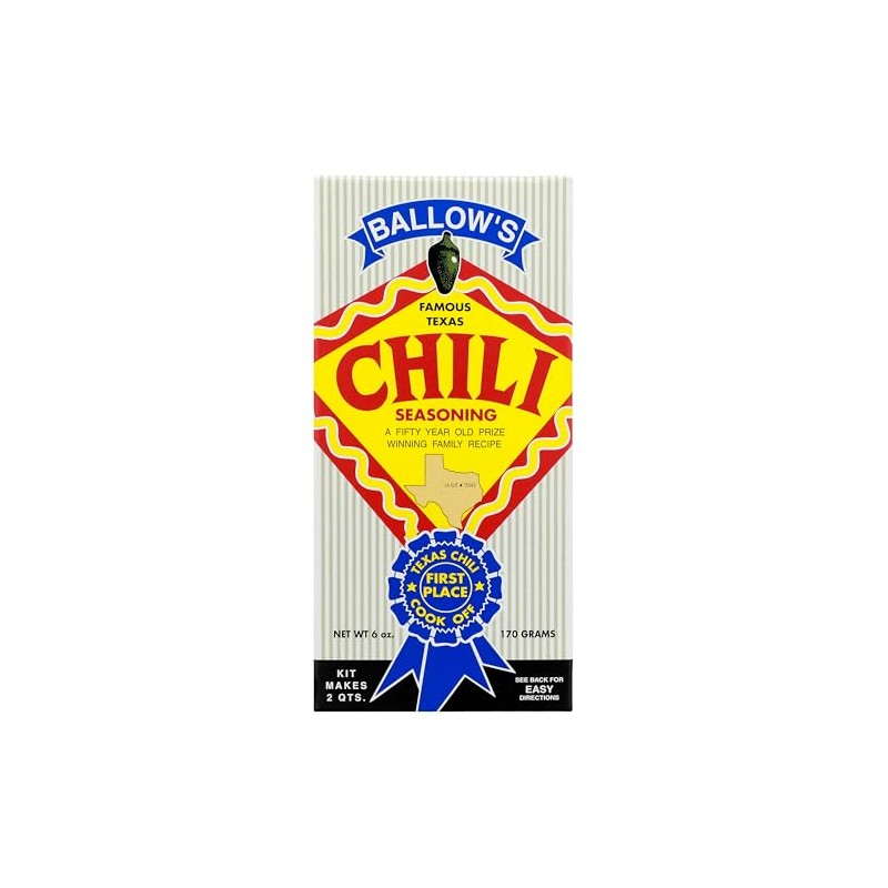 Ballow's Famous Texas Chili Seasoning 1pk