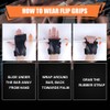 AMFUN Lifting Straps Strength Training Lifting Straps Leather Non-Slip Grip
