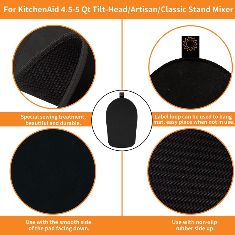 Sliding Mat for Kitchenaid Mixer, Mixer Mover Slider Mat Pad
