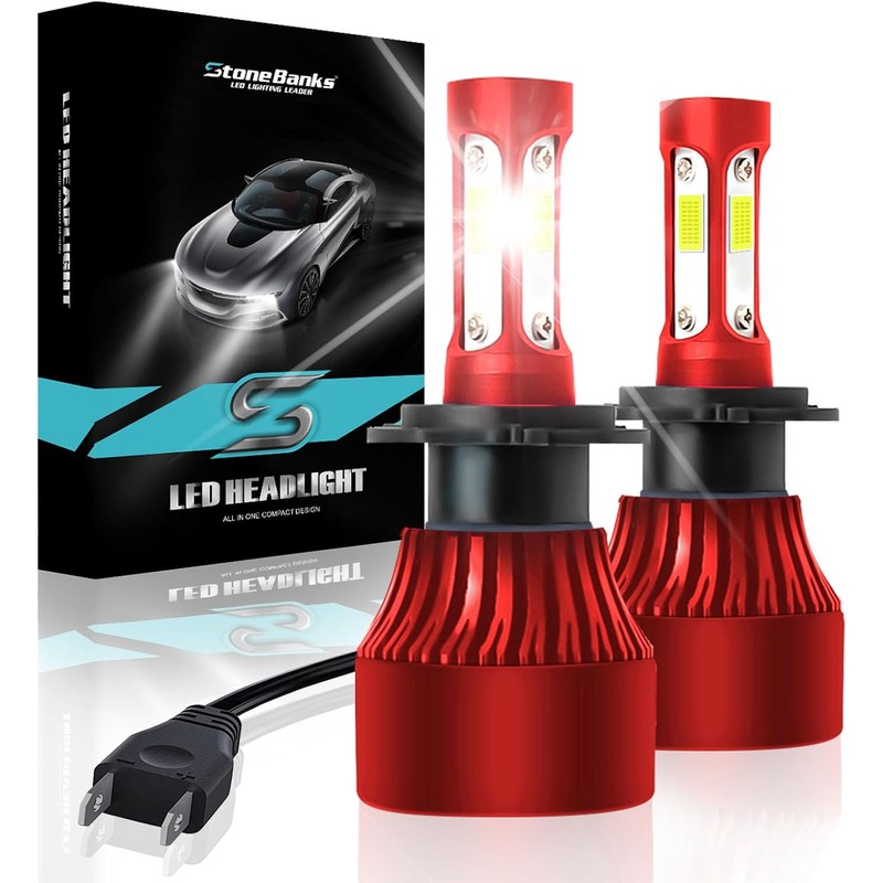 9005 HB3 H10 LED Faros para Delanteros,6500K Luz Blanca, 200W