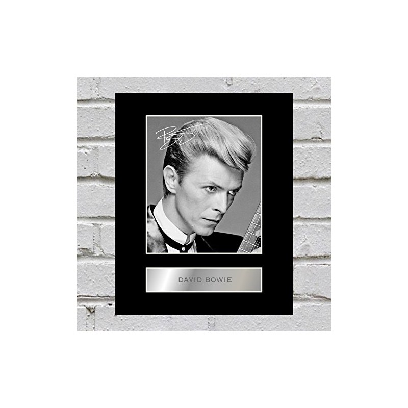 David Bowie Signed Mounted Photo Display