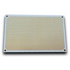 Double sided perforated grid board with round pads.