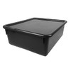 Romanoff Double Stowaway Tray with Lid, Black