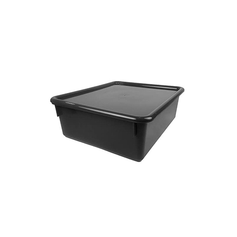 Romanoff Double Stowaway Tray with Lid, Black