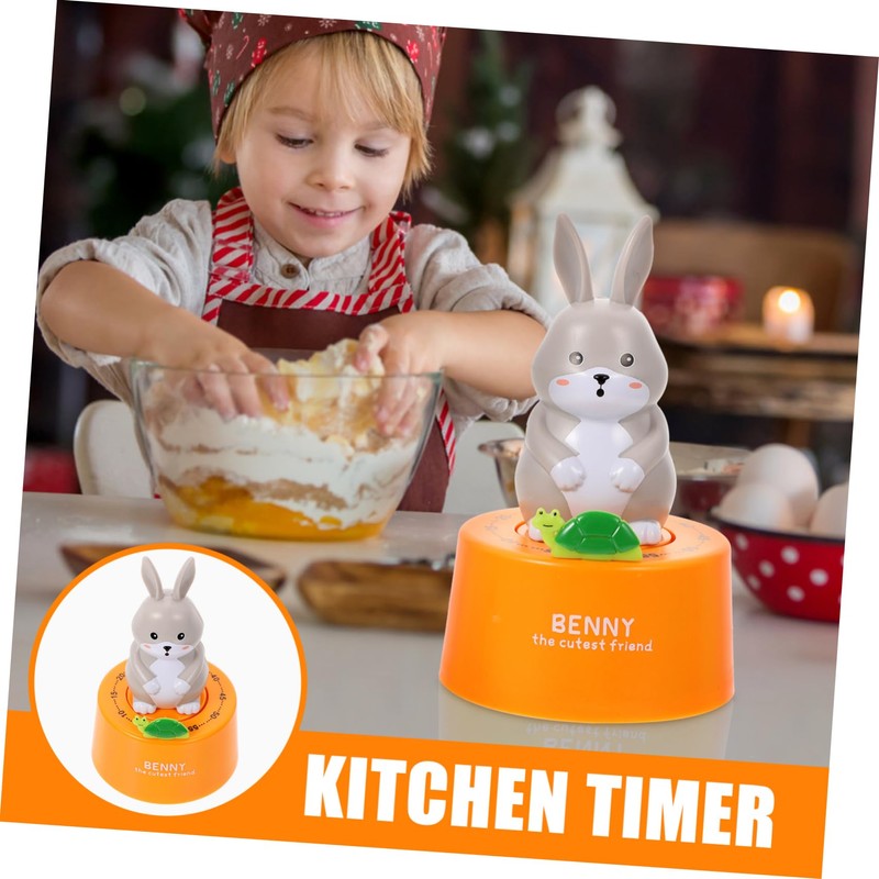 OHPHCALL Lovely Mechanical Kitchen Timer Cartoon Design Countdown Timer for