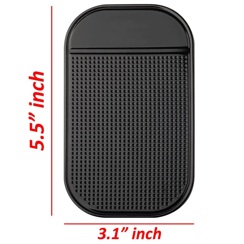 Wideskall 3-Pack Multi Purpose Non-Slip Silicone Pad Sticky Grip Mat