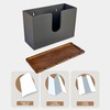 eBun Bamboo Folded Paper Towel Holder – Wall Mount &