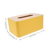 BUGUUYO Facial Tissue Box Cover Holder Wood Tissue Cases Napkin