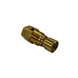 American Made Brass Replacement In-Tank Check Valve for Ingersoll Rand 32499766. 5/8" Inverted Flare Top Inlet, 3/4" MNPT Outlet, Double Tapped with One 1/4" FNPT and One 1/4" Inverted Flare Side Port