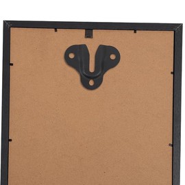 ZAAWUUT Heavy Duty Keyhole Hangers, Picture Frame Buckle, Hanger Bracket, Cup, Keys, Coat, Wooden Board, Wall Mount, Keyhole Hanging Plate(Matte Black), Pack of 10