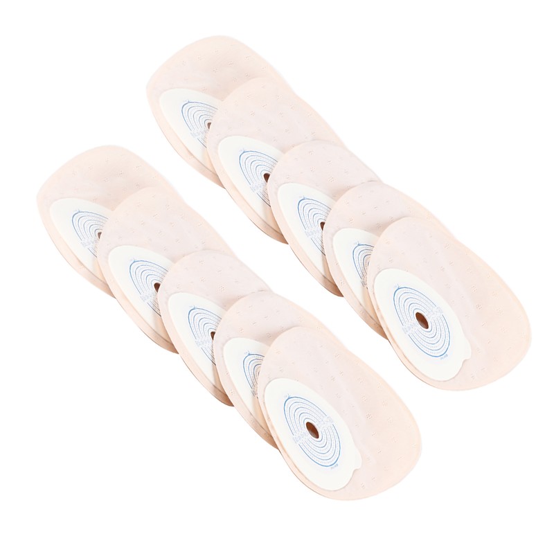 10pcs pack One piece System Ostomy Bag Medicals Drainable Pouch