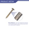 QUARKZMAN Pack of 250 Brass Nails 1.2 mm x 12