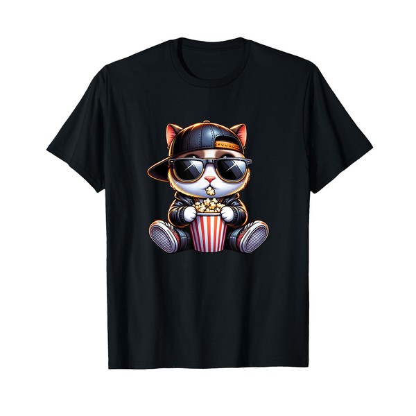 Cinema Outfit Cool Hamster with Black Suit Cool Funny T-Shirt