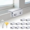Sliding Window Locks (10 Sets), Security Window Locks with Keys,