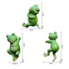 Garden Frog Statue Animal Statue Resin Climbing Frog Sculpture for