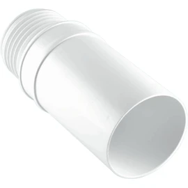 McAlpine MAC-EXTB 3 1/2-Inch/90 mm Outlet Size Straight Extension Mac-Fit - White