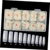 Healvian 500pcs/box Non-smell Artificial Nails Fake Nails for Women Half