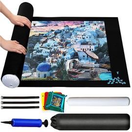 Tapete Puzzle, Tapete para Enrollar Puzzles, Tapete de Rompecabezas Enrollable, Tapete Puzzle 500 1000 1500 Piezas, Estera de Rompecabezas Portátil con Accesorios para Puzzles, Puzzle Alfombrilla