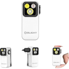 OLIGHT Oclip Pro Torch Max Throw 120 Meters EDC Torches Clip-on Light Equipped with Spring Clip Magnetic Base LED Light for Highing Fishing and Outdoor(White)