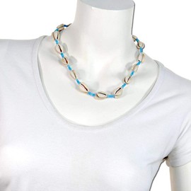 111 Starfish Necklace Fashion Jewellery Made of Cowrie Shells and Nylon Beads, Shell