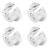 4Pcs Billet Handlebar Riser Bushing Solid CNC T6 Aluminium Alloy