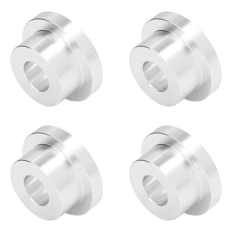 4Pcs Billet Handlebar Riser Bushing Solid CNC T6 Aluminium Alloy