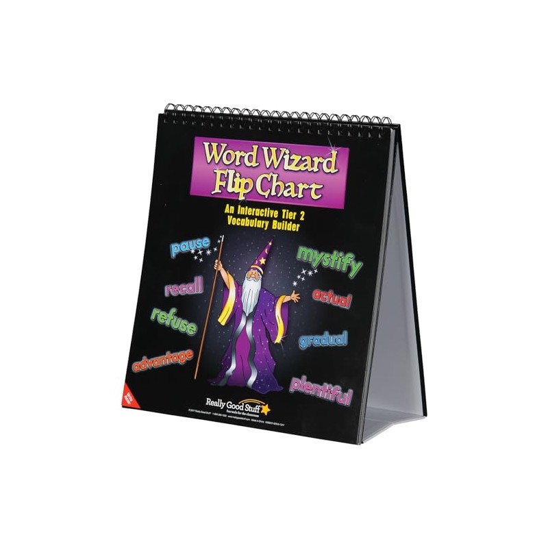 Really Good Stuff Word Wizard Flip Chart - 1 flip