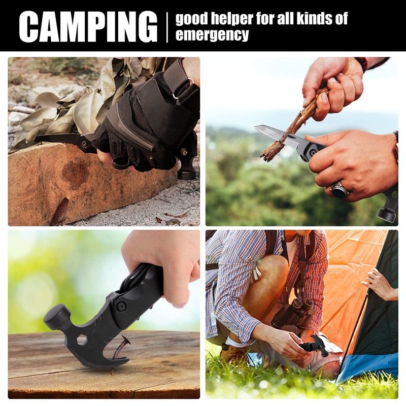 WROOC 13-in-1 Mini Multi-tool - Perfect for Camping, DIY &