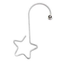 Inge-glas 1903-04 Bauble Hooks S-Hook with Star 5 cm Box of 36 Silver