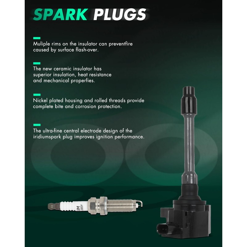 SCITOO Ignition Coil suitable with for Honda Accord Insight CR-V
