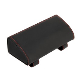 Twilight Garage Glasses Holder for Car Sun Visor Universal PU Sunglasses Car Glasses Organiser Box Glasses Holder Car Sunglasses Holder Car Sun Visor Organiser for All Car Models, black