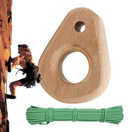 Hangboard Rock Climbing, Wooden Climbing Gear with Ergonomic Grip, Multipurpose Gym Gear for Home Indoor Outdoor Sports