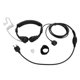 Throat Mic Earpiece Acoustic Tube Headset with Finger PTT for Alan Midland LXT600VP3 LXT500VP3 GXT1050VP4 GXT1030VP4