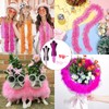 Syylqyr 6 PCS Pink Feather Boa, Feather Boa Pink, Feather