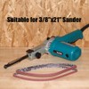 3/8 x 21 Sanding Belt,Aluminum Oxide Abrasive Sanding Belt for