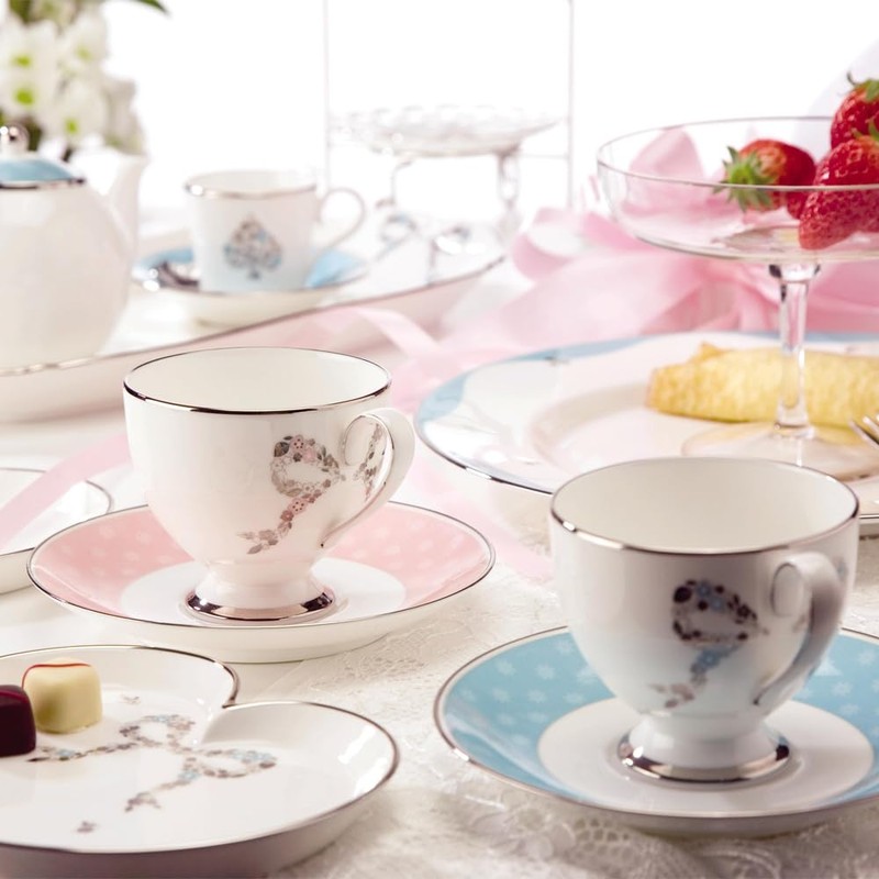 Narumi 95586-20861PAZ Cup and Saucer Set, 7.4 fl oz (210