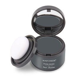 Hairline Powder, Root Touch Up Magical Hair Shadow Powder, Instant Hairline Shadow Cover-Up, Follicle Concealer with Puff Touch, Root Cover Up for Thin/Bald Hair,Hair Powder for Women/Men - Brown 18#