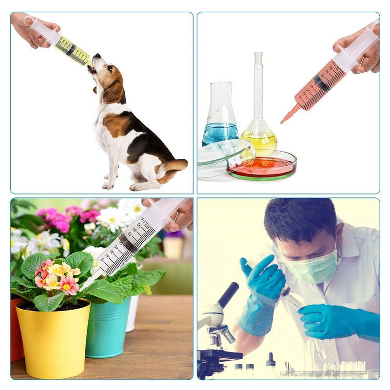Syringe 100 ml with Hose Liquid Syringe for Laboratory, Industry,