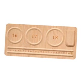 Perfeclan Wooden Bead Board, Bead Design Tray, Wooden Jewellery Design Board, Jewellery Tray Organiser, Bead Design Board, for Bracelet, Long Stripes 28.5 x 13 cm