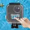 65FT/20M Underwater Waterproof Diving Housing for GoPro MAX Series, Touching