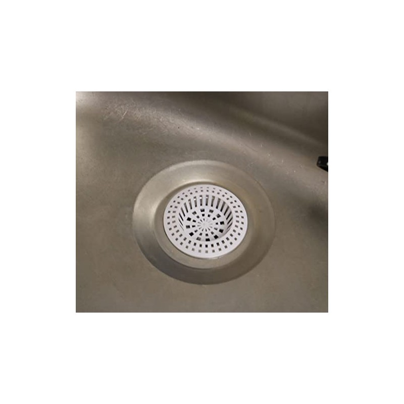 fiXte Plastic Sink Strainer - White Pack of 2. Small