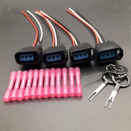 Aokus CONJUNTO 4 Conector de Bobina de Encendido Enchufe coletas trabajo Para HONDA CIVIC CRV S2000 ACURA RSX K Series