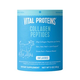 Vital Proteins Péptidos de colágeno en polvo, 5 onzas, paquete de 1, promueve la salud del cabello, las uñas, la piel, los huesos y las articulaciones, sin sabor