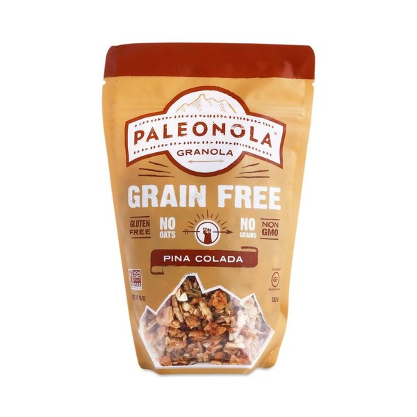 Paleonola Granola sin gluten, sin OMG, sin grano, con frutos secos, frutos secos, paquete de 2