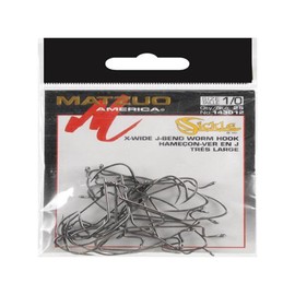 Soft Plastic Xwd Jbend Worm Hk Blk 1/0 25Pk