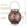 Solar Hanging Lantern for Outdoor Décor – Hollow Iron Projection