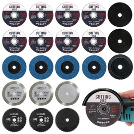 21 Pcs Cutting Discs, 76mm Cutting Disc, Combination Of 4 Styles Grinder Discs For Metal Stone Cement Grining, Meeting Multiple Needs