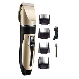 Beavorty Professional Hair Clipper Set Quiet Electric Haircut Kit for Men Cordless Haircut Household Hair Clipper Charging Cable Included