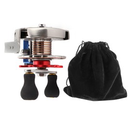 BA60 All Metal Fishing Wheel 2.5:1 Speed Ratio 2 BB Portable Raft Fishing Reel Accessory Left Hand Type